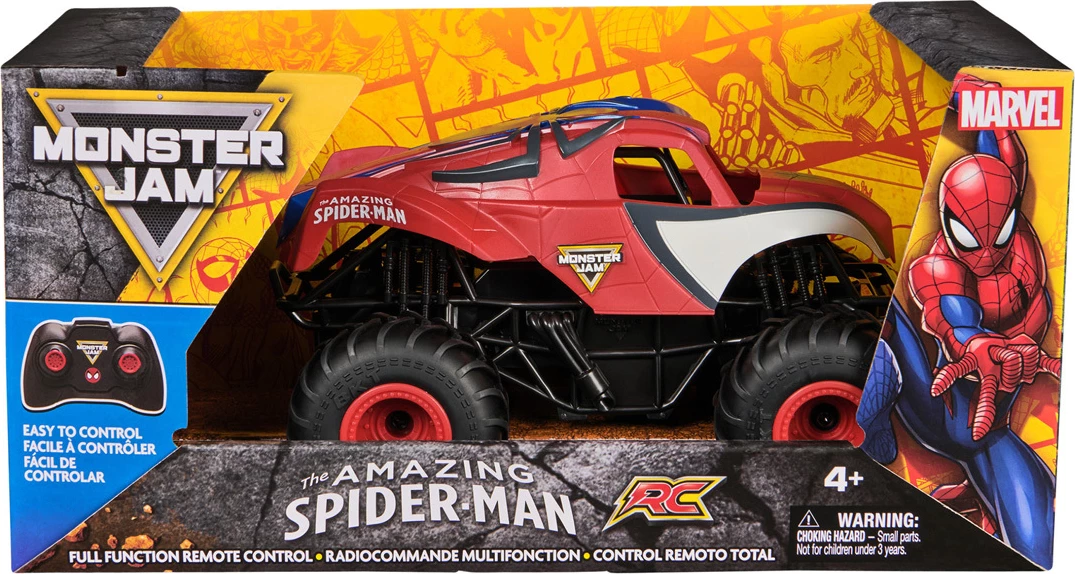 Makina me telekomandë Monster Jam Spider-Man 1:24