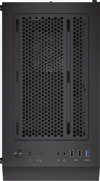 Kasë Krux Scor KRXD002 Cube Tower microATX/Mini-ITX me xham të kalitur, e zezë