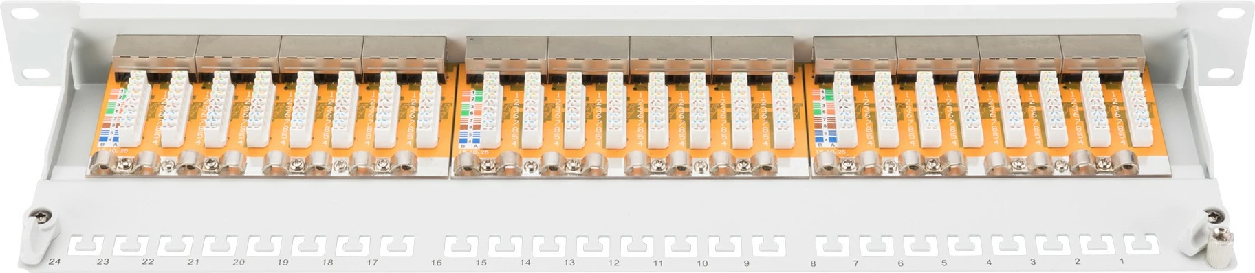 Patchpanel Digitus 24 porta Cat6, 1U, gri