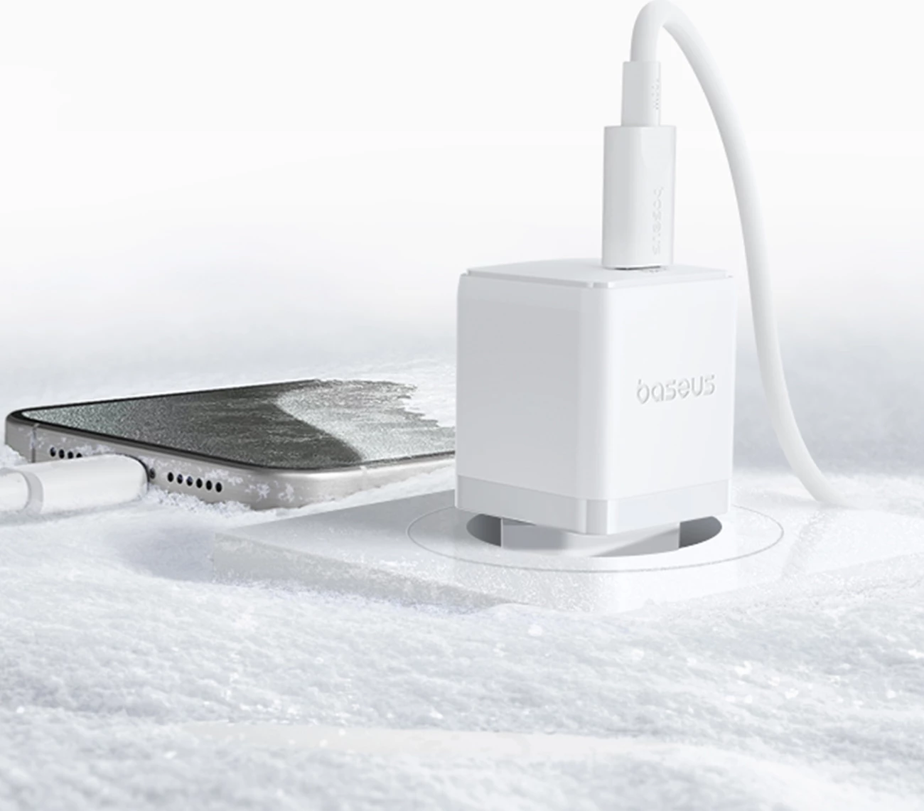 Karikues muri Baseus Palm 20W, USB-C, i bardhë