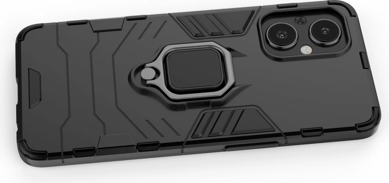 Mbështjellës Hurtel Ring Armor për OnePlus Nord N20 5G, i zi