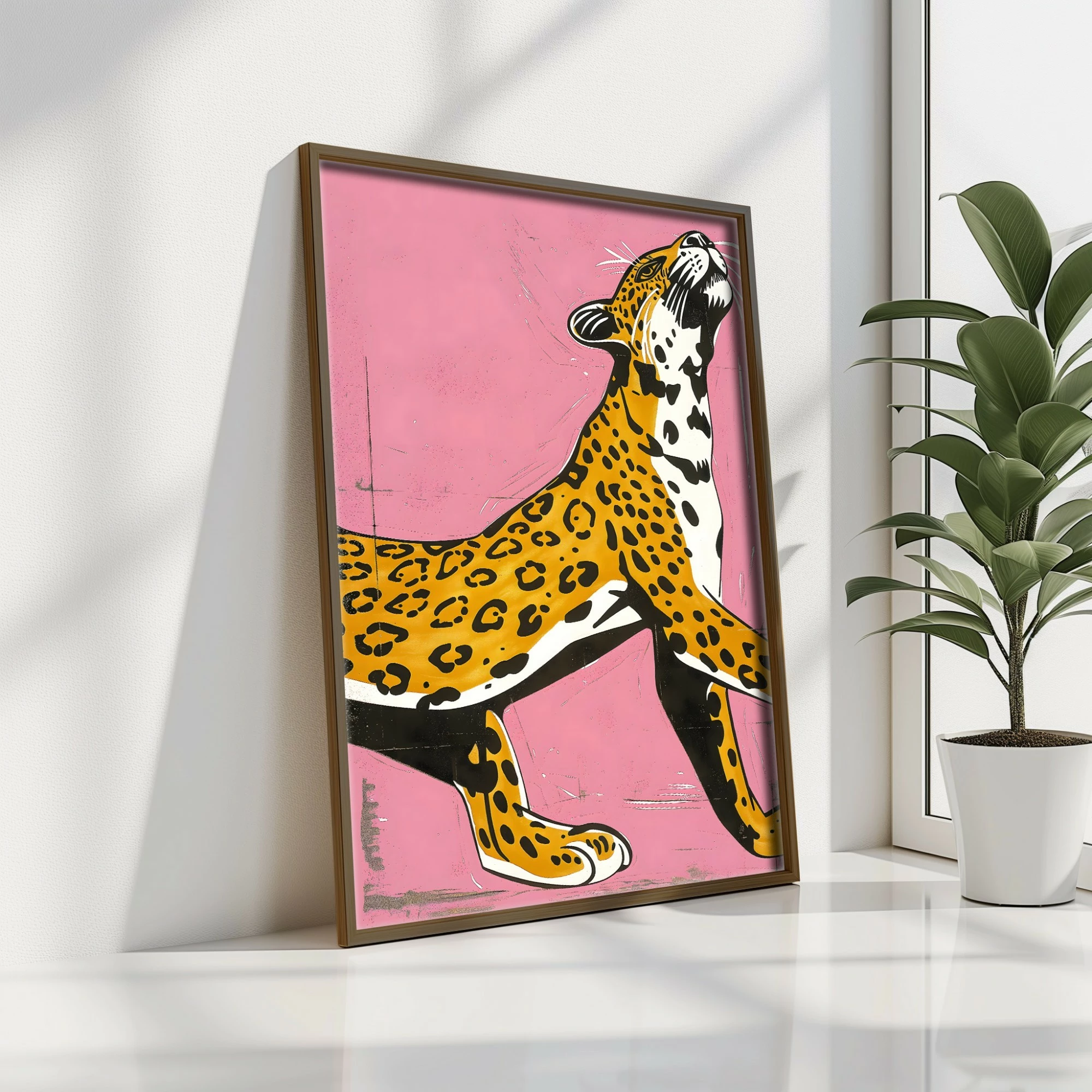 Pikturë dekorative me kornizë MDF, shumëngjyrëshe, Wallity, GE140-L