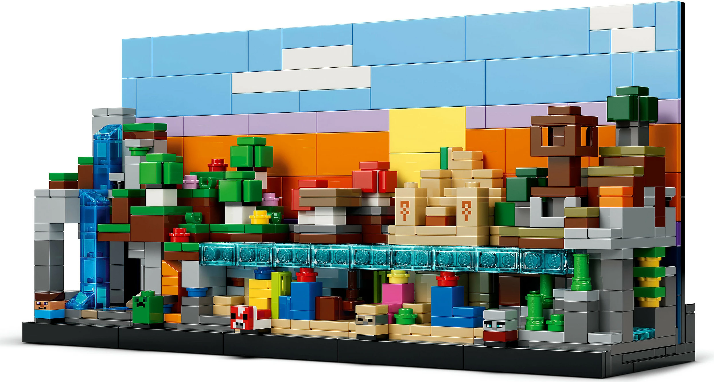 Set ndërtimi LEGO Minecraft Mini Biomes 21589, 797 copë, 12+, shumëngjyrësh