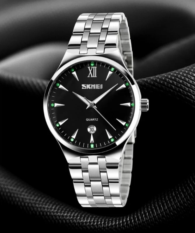 Orë dore për meshkuj Skmei, e zezë