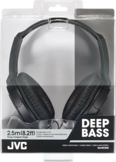 Kufje JVC HA-RX330, full-size, stereo, 2.5m kabllo, e zezë