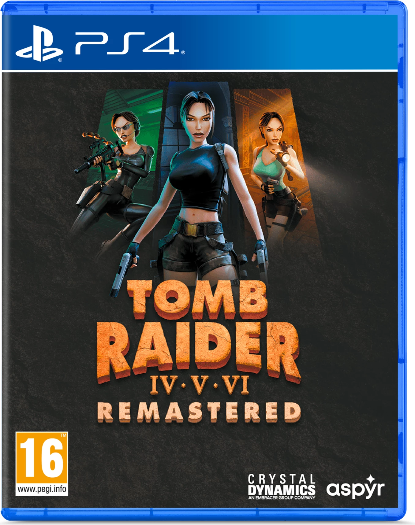 Video lojë, Aspyr, Tomb Raider IV–VI Remastered Starring Lara Croft, PS4, PEGI 16