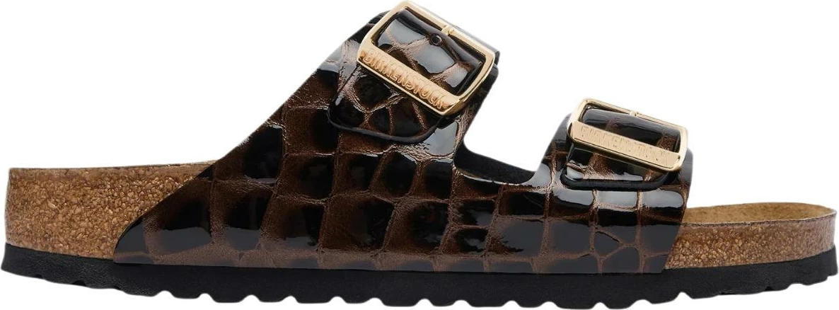 Sandale për femra Birkenstock Arizona Emboss Animal 1032864, të zeza