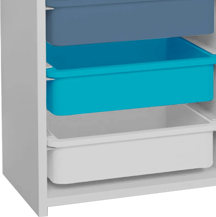 Komodë me shporta Toyli, shumëngjyrëshe, 45x30x78cm