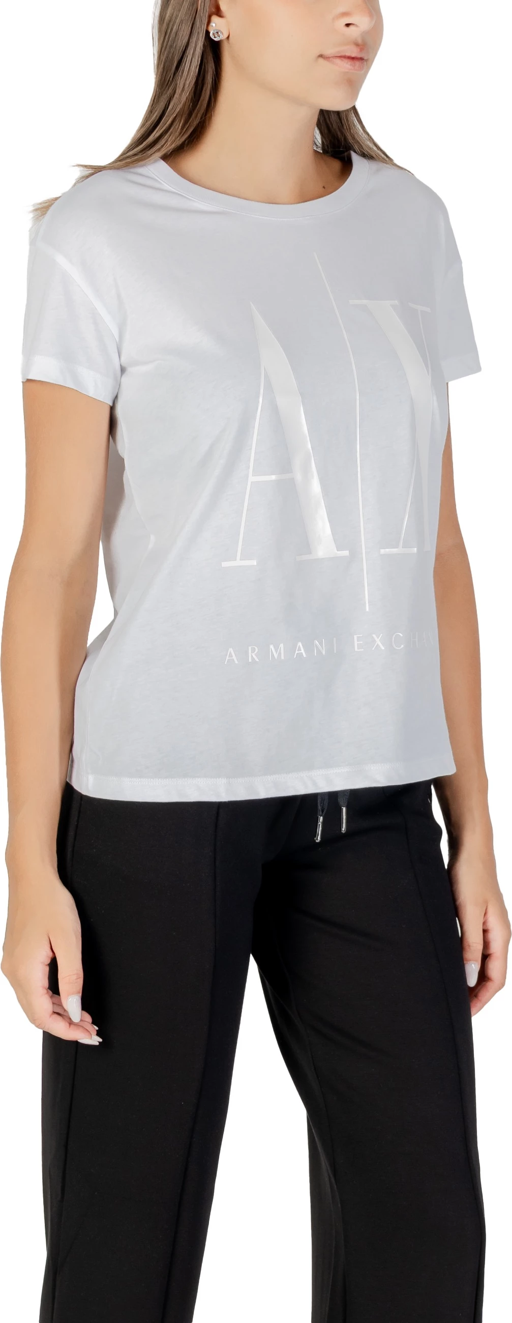 Maicë për femra Armani Exchange 8NYTCX YJG3Z, latte [Madhësia: XS]