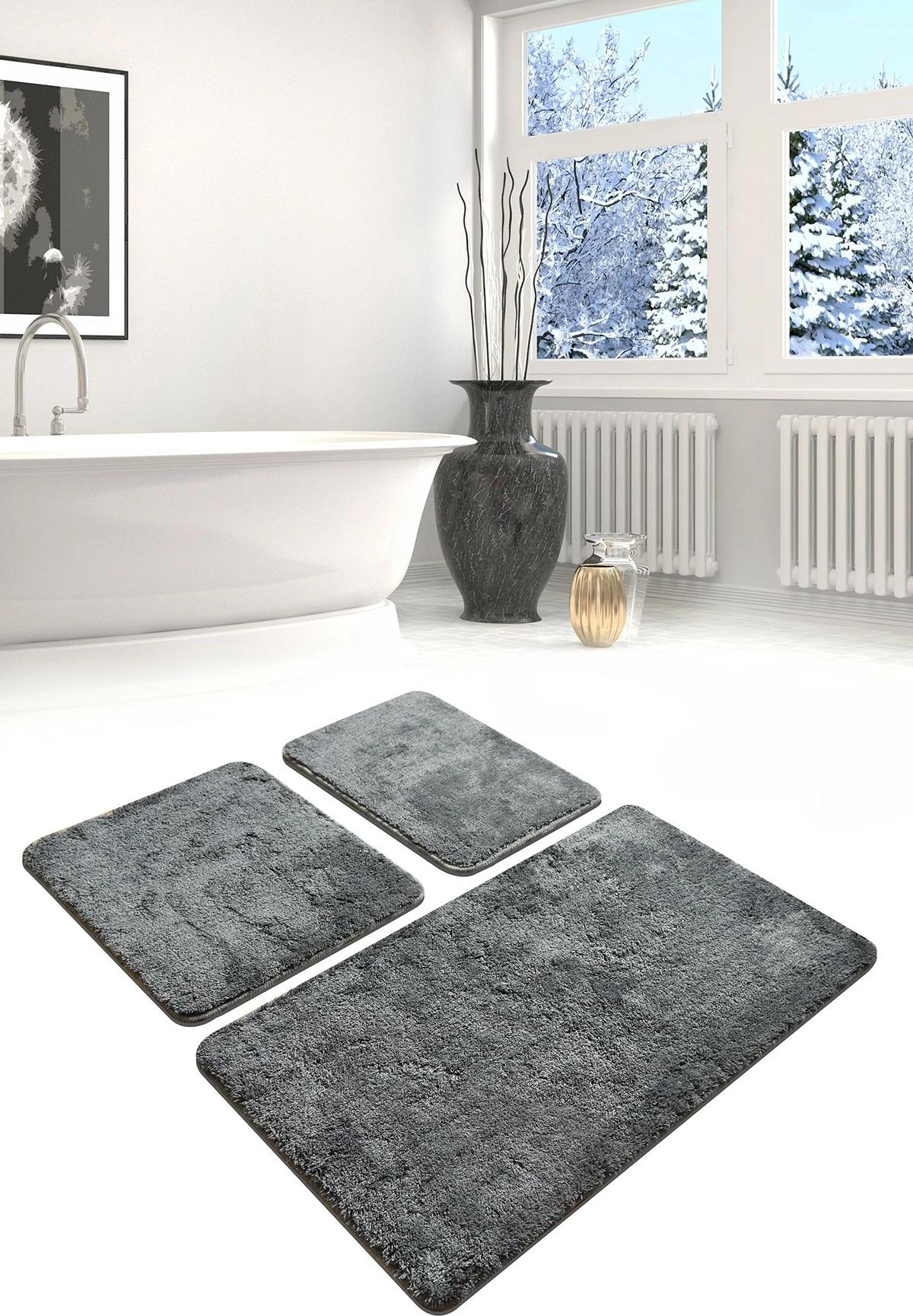 Set tapetash akrilike për banjo (3 copë), Mijölnir, Havai - Fume