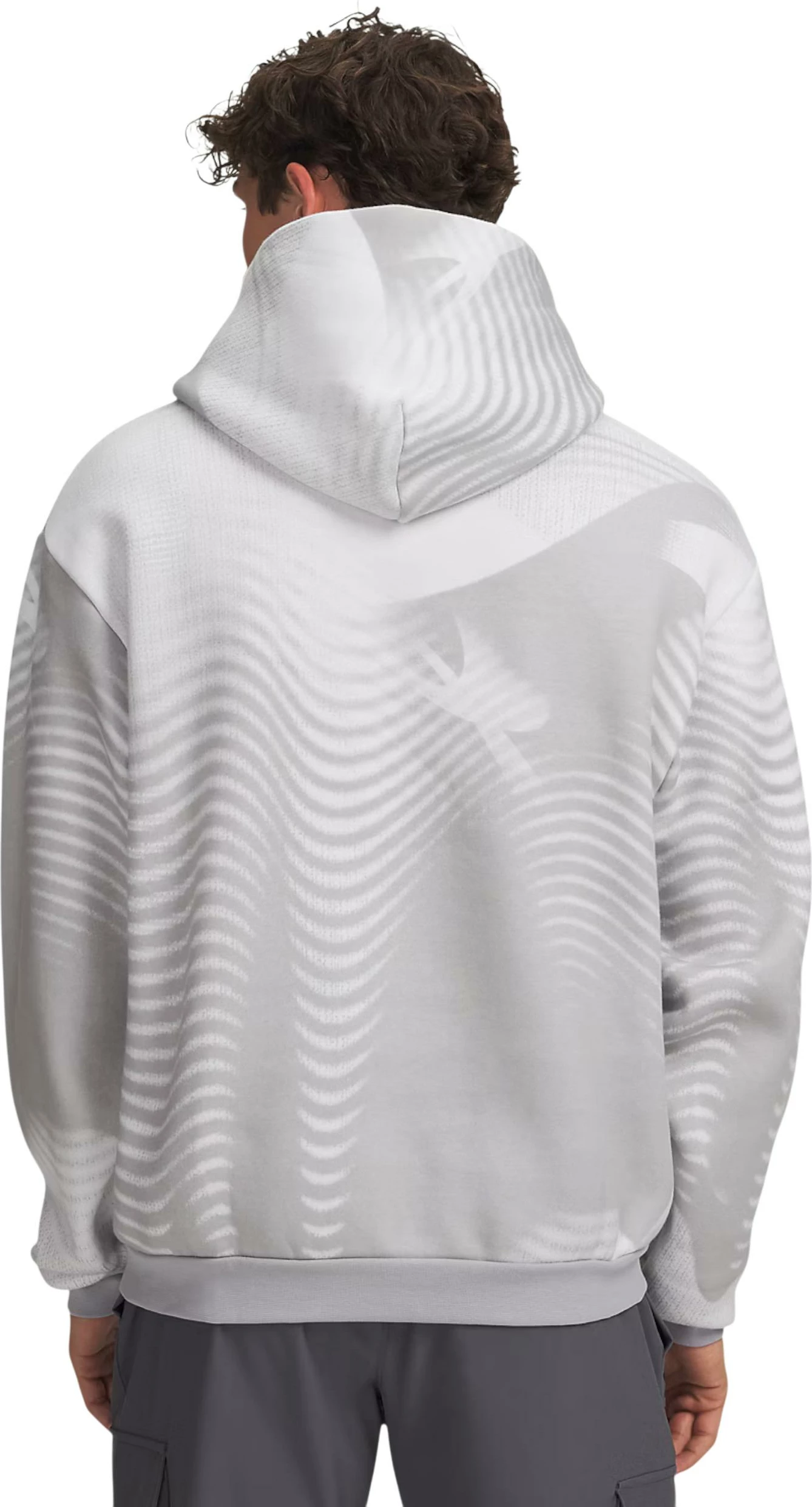 Duks me kapuç për meshkuj Under Armour UA Icon Fleece Printed HD 77-6016615, i hirtë [Madhësia: XL]