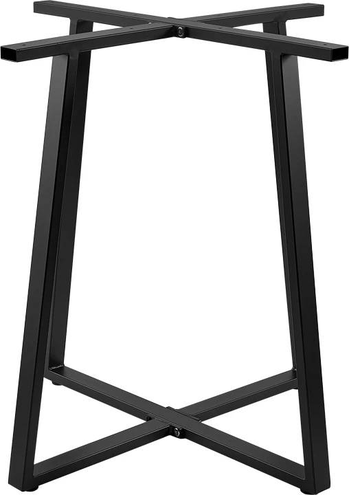 Bazë tavoline për bar, metalike, e zezë, Mulbe I, 50x50x90cm