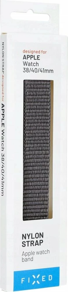 Rrip Smartwatch Fixed Nylon Sporty FIXNST2-436-GR, për Apple Watch 38/40/41mm, 160-210 mm, najlon, dark gray