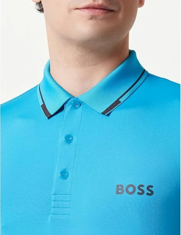 Maicë polo për meshkuj Boss, turquoise