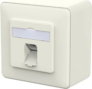 Prizë rrjeti METZ CONNECT 130E370002-I, RJ-45, 1 portë, 10GbE/PoE 90W, e bardhë