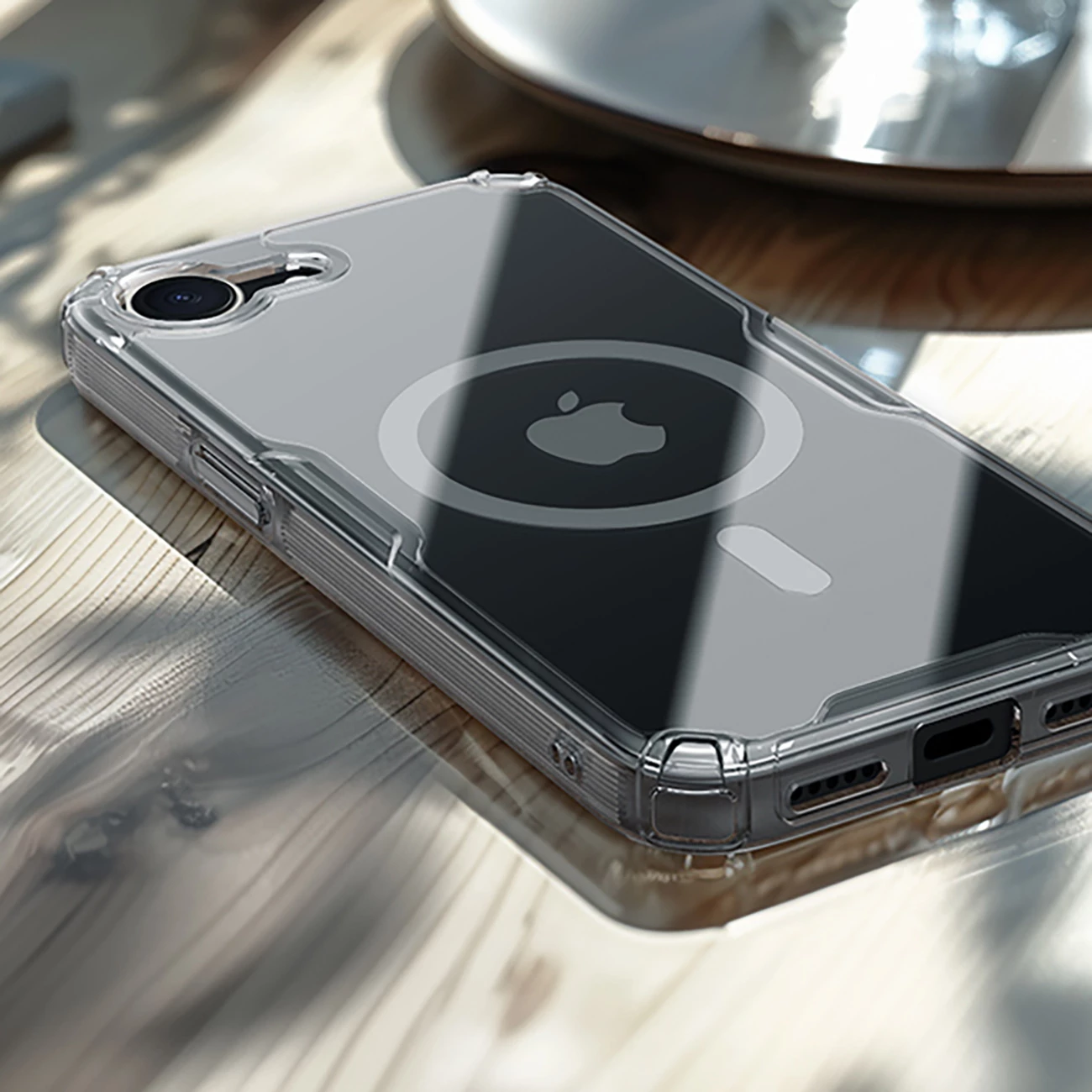 Mbështjellës Nillkin Nature Pro Magnetic për iPhone 16e, MagSafe, Transparent