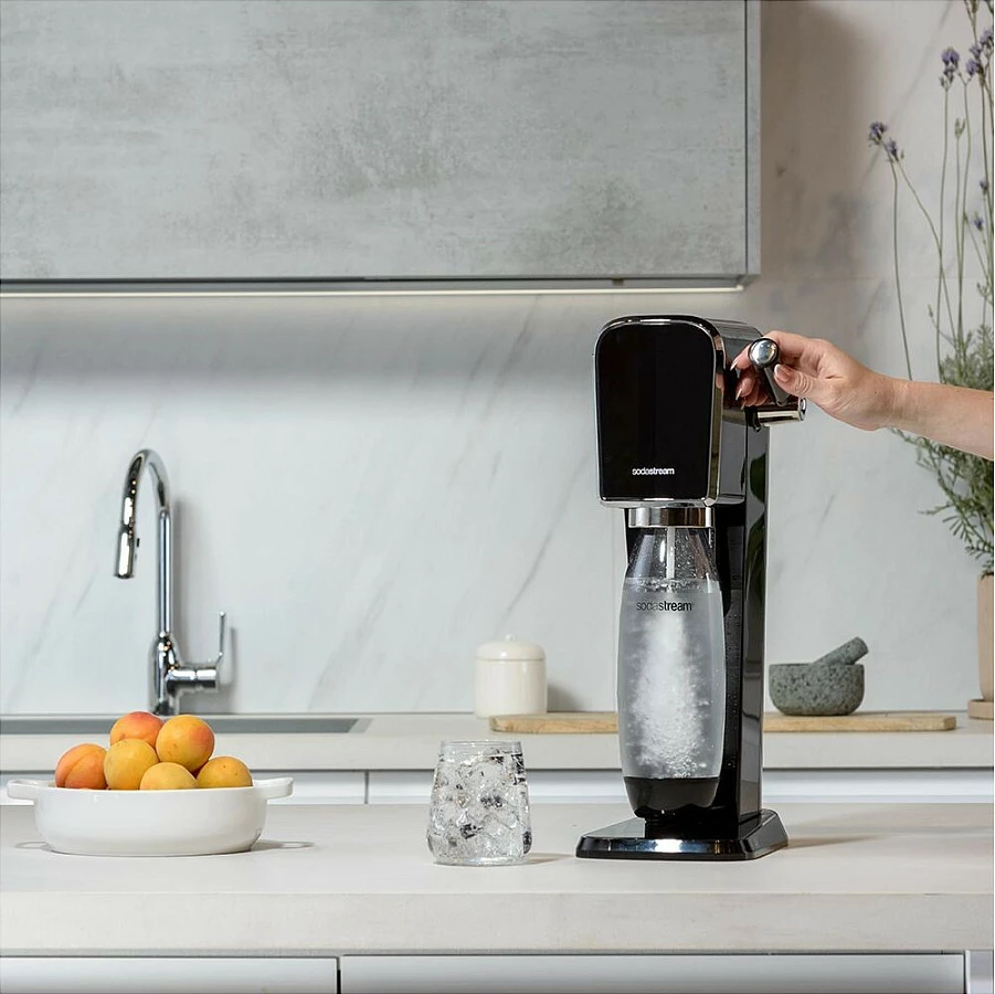 Aparat për gazifikim SodaStream ART, 1 L, 60 L, e zezë, çelik