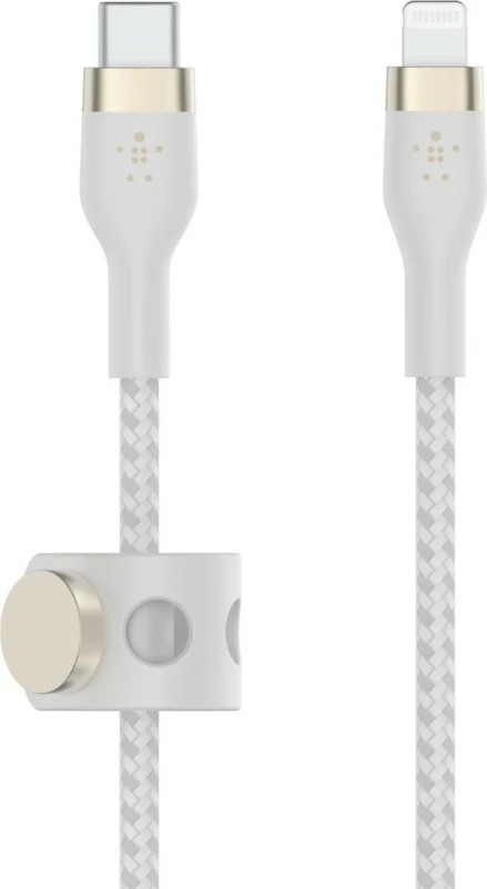 Kabëll Belkin CAA011BT2MWH, 2 m, USB C/Lightning, Bardhë