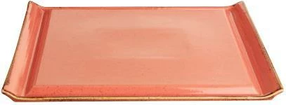 Pjatë bifteku Porland Seasons Amber 330x260mm, portokalli, set 6 copë