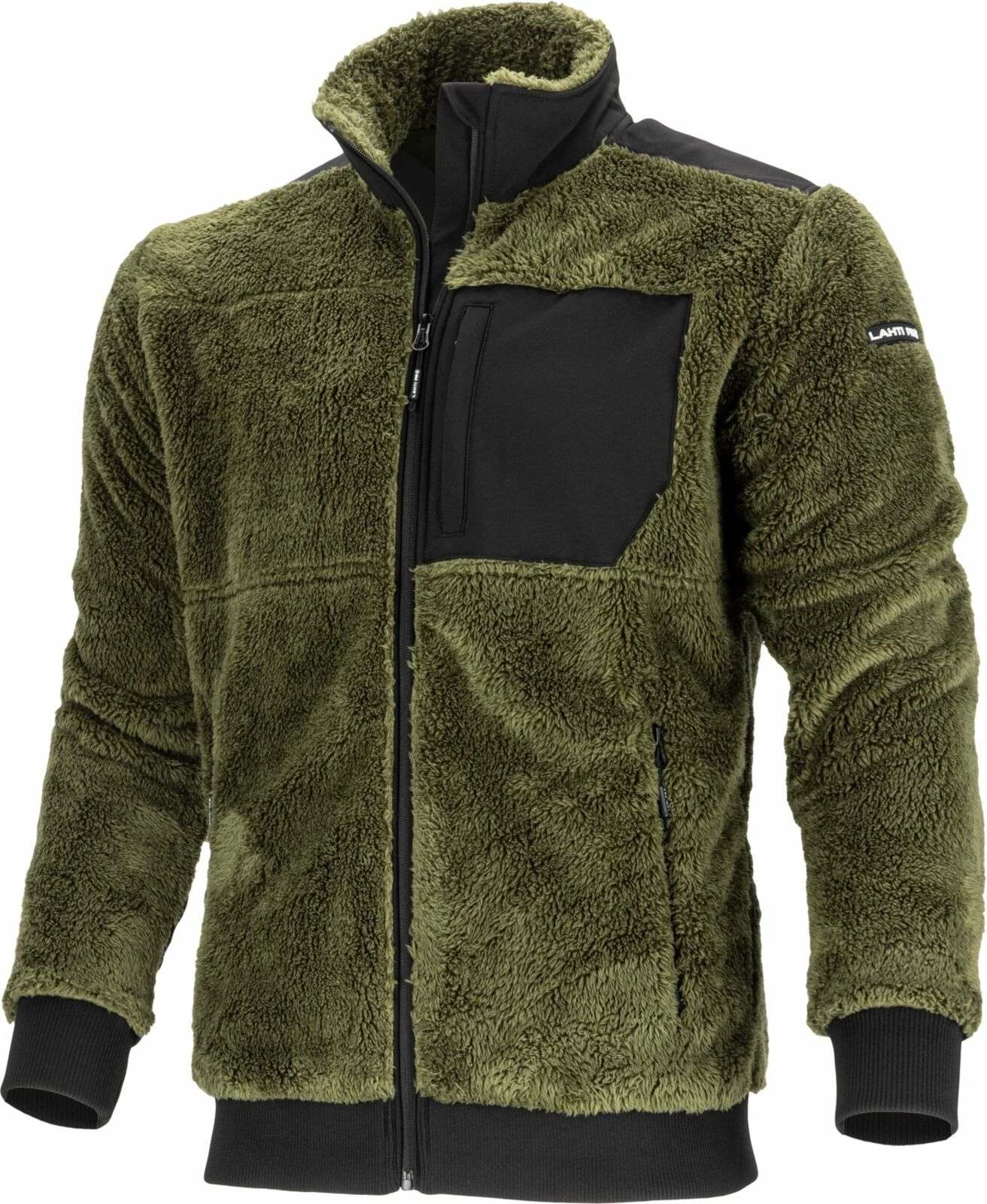 Xhaketë flis Sherpa LAHTI PRO L4015403, 300 g/m², me zinxhir, madhësia L, e gjelbër