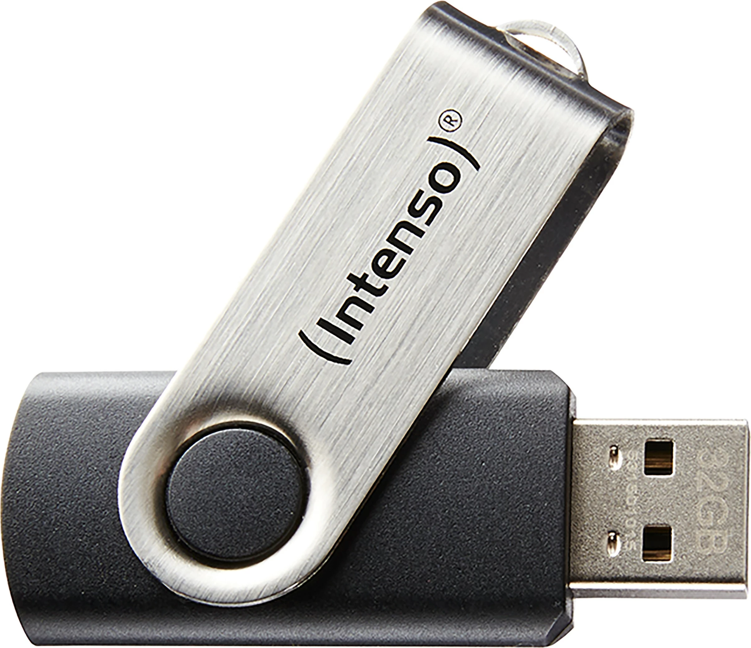 USB Intenso Basic Line 32 GB, USB Type-A, 2.0, zi, argjendtë