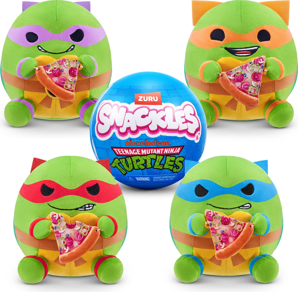 Lodër e butë Snackles TMNT, 12cm (stilet ndryshojnë)