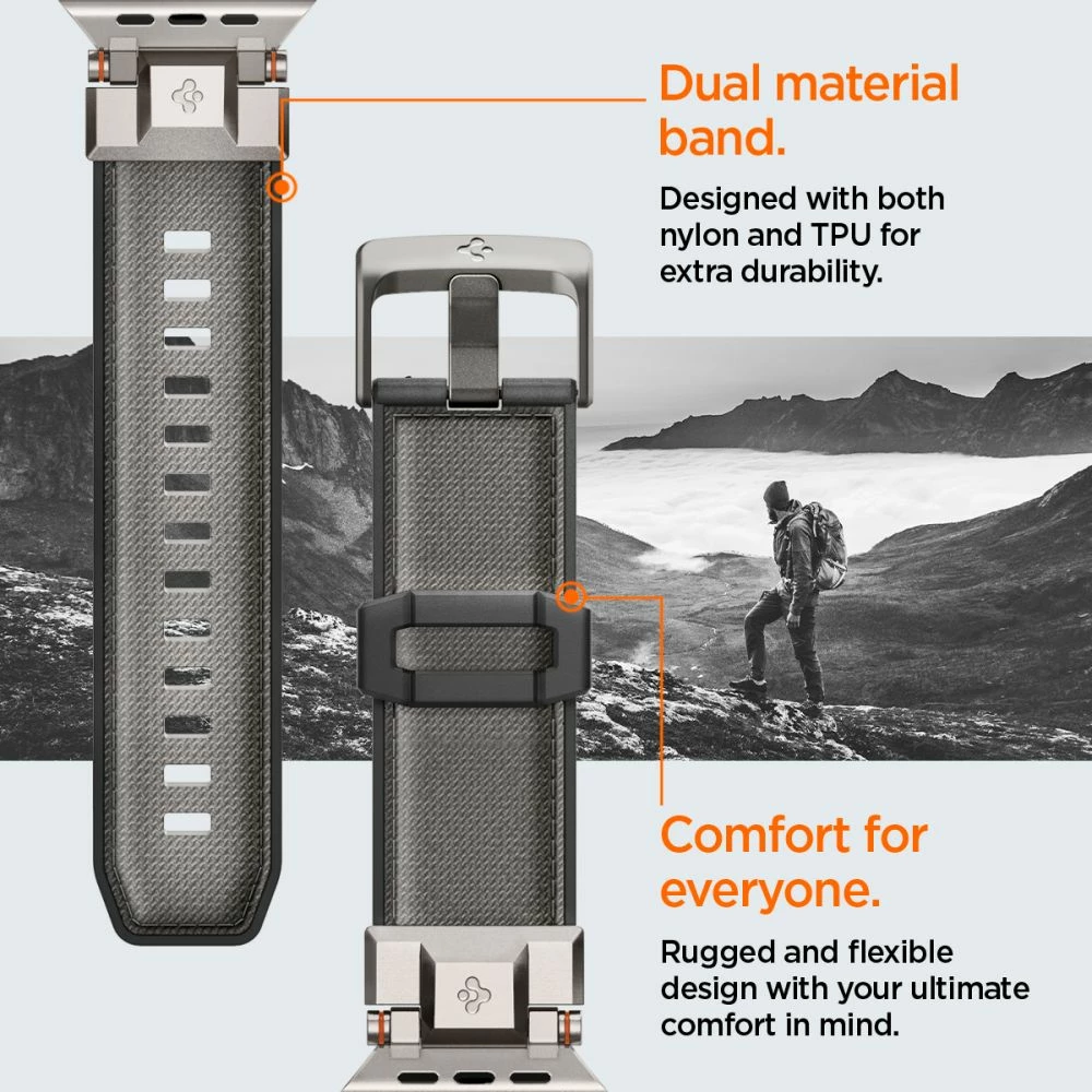 Rrip për Apple Watch Spigen DuraPro Armor, 44/45/46/49 mm, Gri