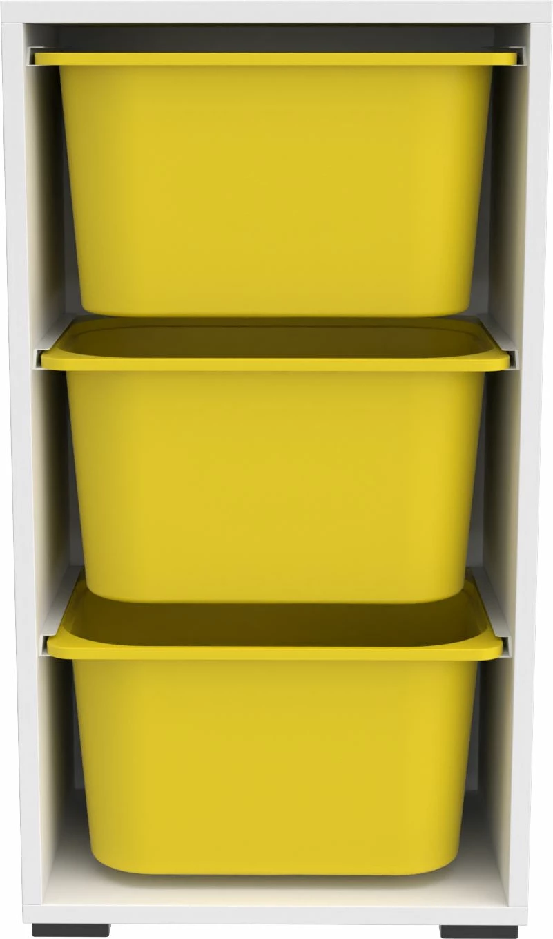 Dollap multifunksional Hanah Home, bronz 3D, i bardhë, i verdhë