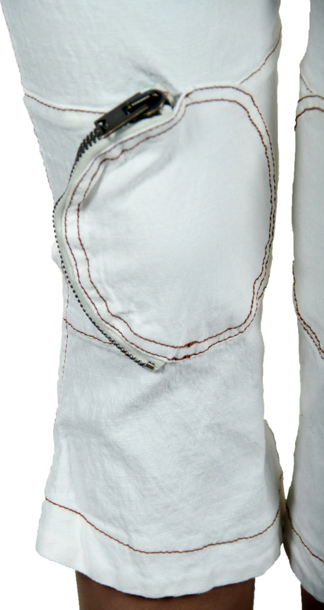 Pantallona fish KING'S JEANS për femra, të bardha