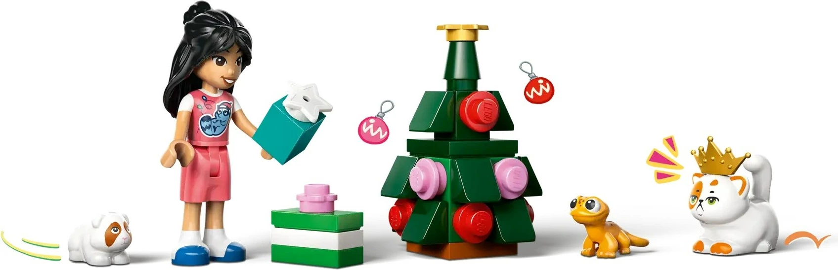 Kalendar adventi LEGO Friends 42668, 237 pjesë, 5 minifigura, për fëmijë, shumëngjyrësh