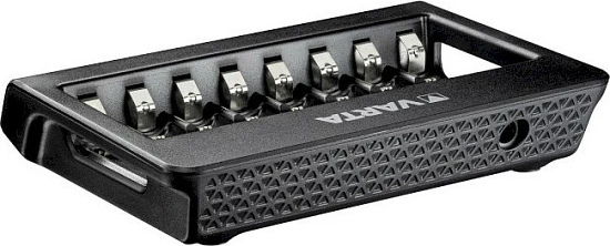 Karikues baterish VARTA LCD Multi Charger+, për AA/AAA NiMH, 8 slota, i zi