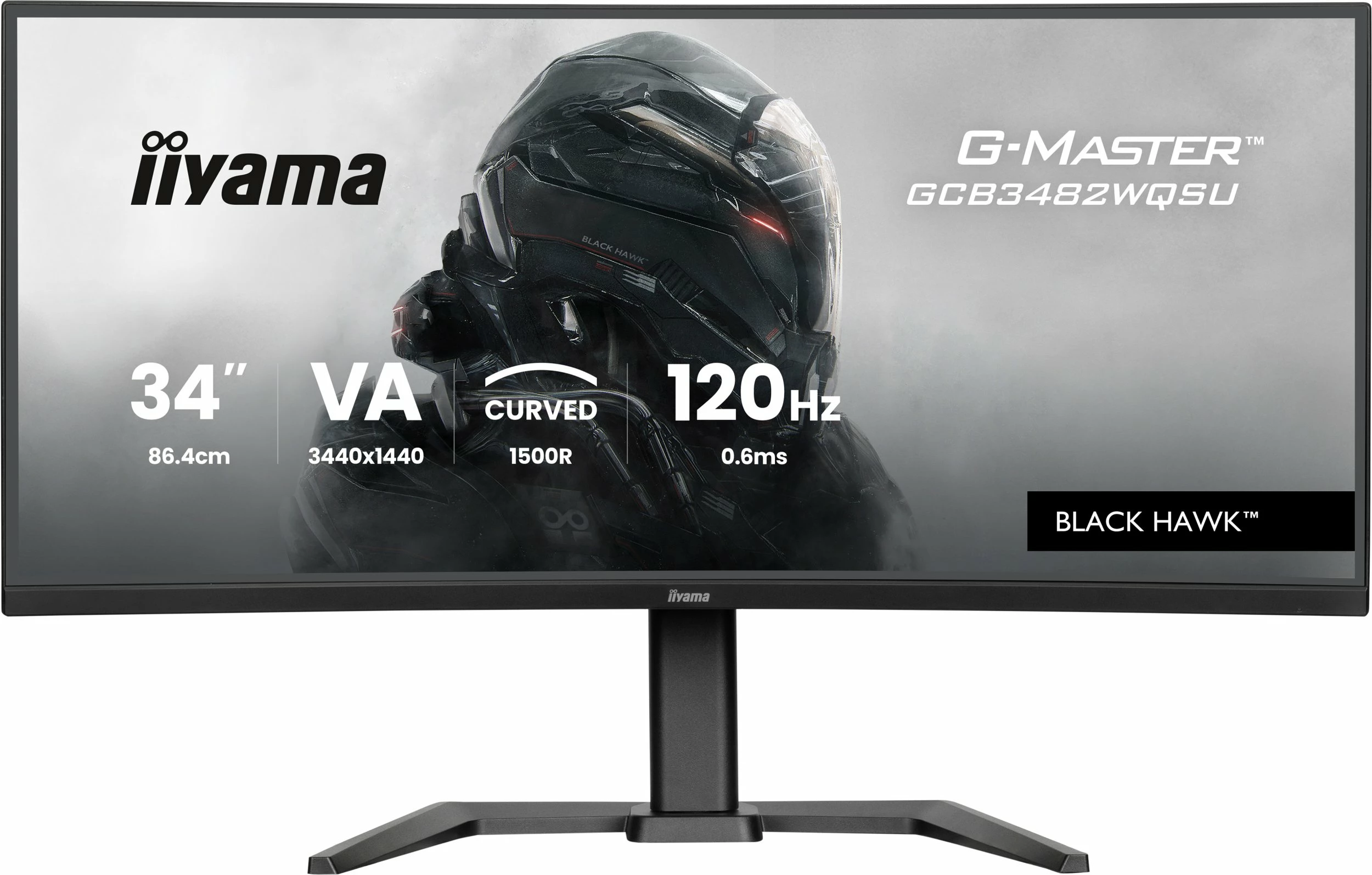 Monitor gaming iiyama G-Master GCB3482WQSU-B1 34\" UWQHD 120Hz curved VA, i zi