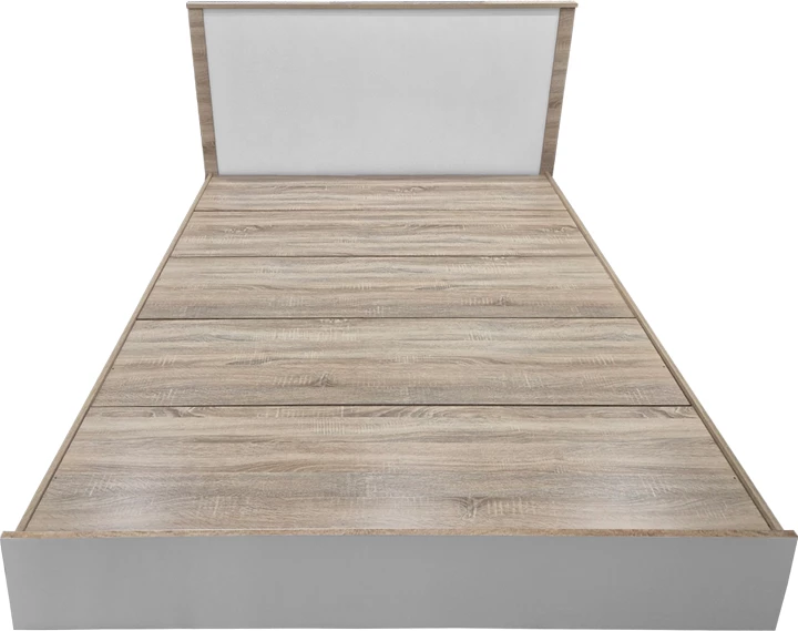 Krevat Athos, ngjyrë sonoma-bardhë, 160x200cm