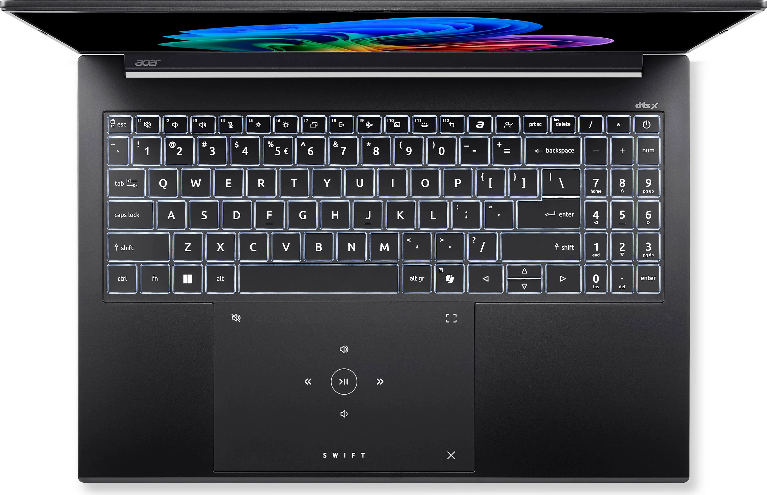 Laptop Acer Swift Go 16 AI SFG16-74-71TF, Core Ultra 7, 32GB RAM, 1TB SSD, 16" 2K, Windows 11, gri e errët