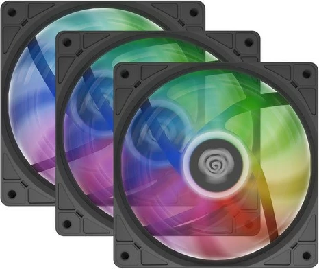 Set ventilatorë Genesis OXAL 120 ARGB, 3 copë, 120mm, Natec, zi