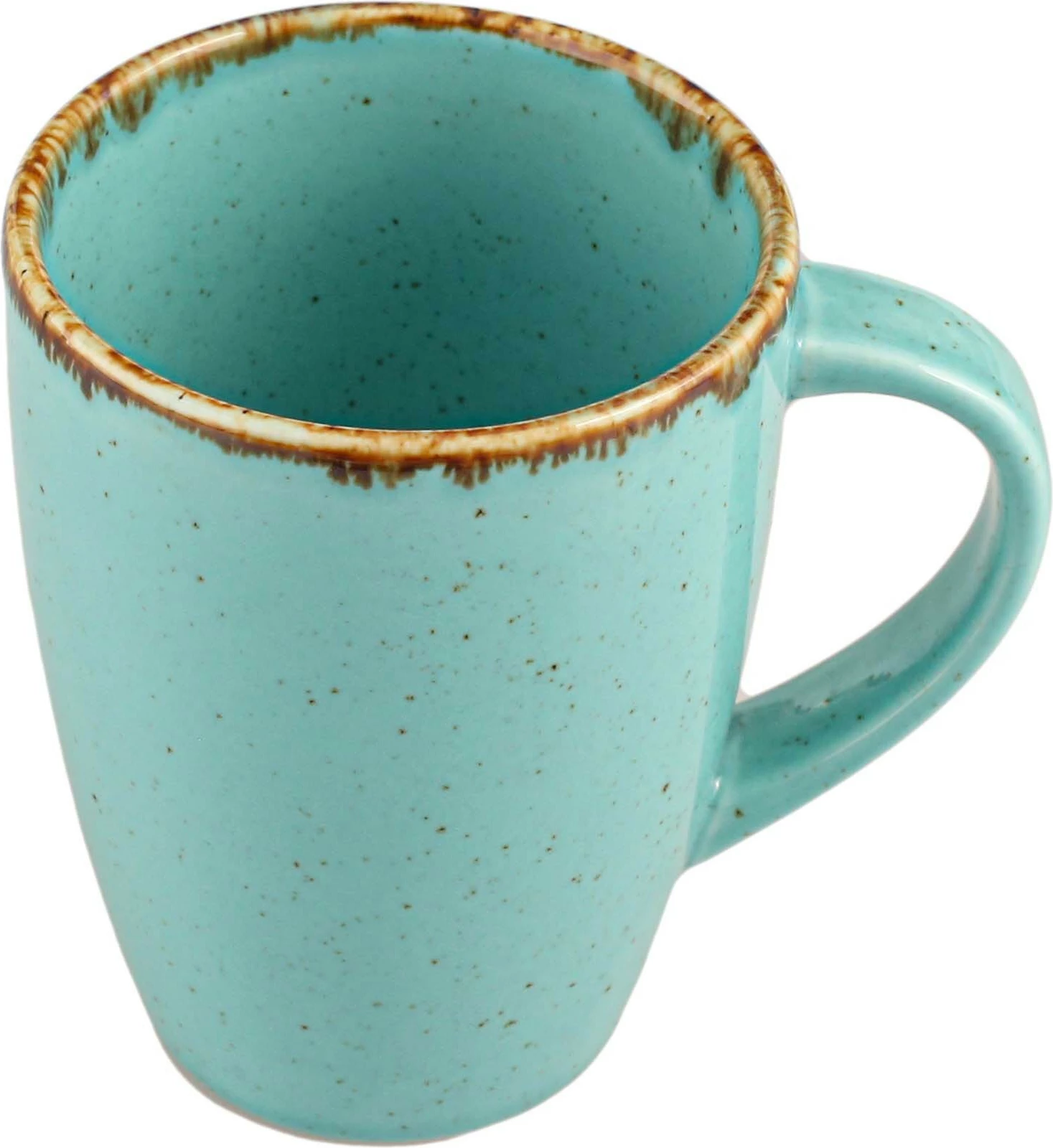 Mug porcelani Porland Seasons Laguna 260ml, kaltër qielli, set 6 copë