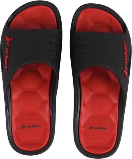 Flip-flop për meshkuj Rider, të zeza e të kuqe