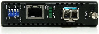 Media konvertues StarTech ET91000LC2, Gigabit Ethernet në fibra MM LC, 550m, i zi