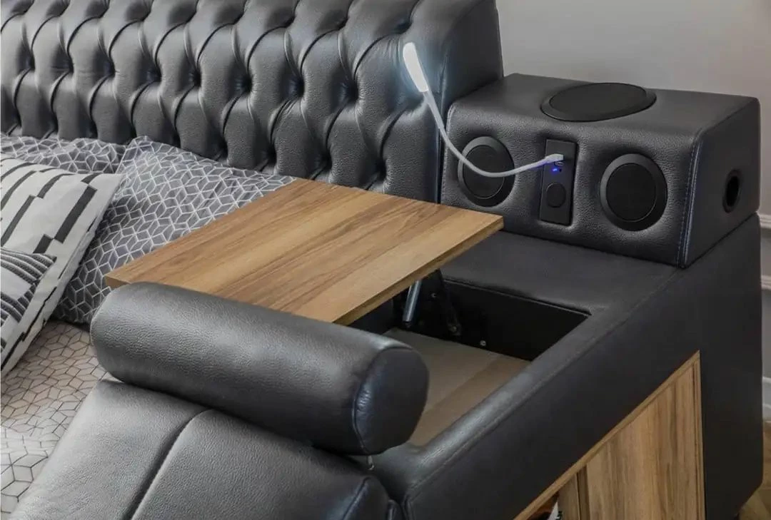 Krevat dopio, ngjyrë e zezë, Skye Decor Dorwell Smart