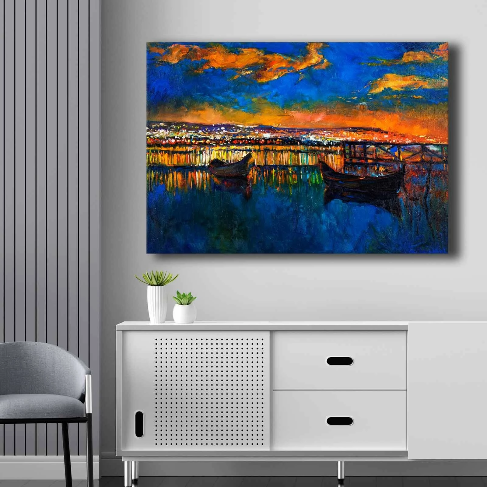 Pikturë dekorative në kanavacë, shumëngjyrëshe, Wallity, 70100NISC-025, 70x100cm