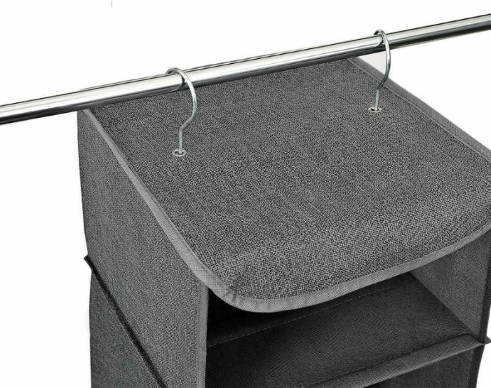 Organizator garderobe me varje SONGMICS RYCH06G 5 ndarje 30×30×90 cm, gri