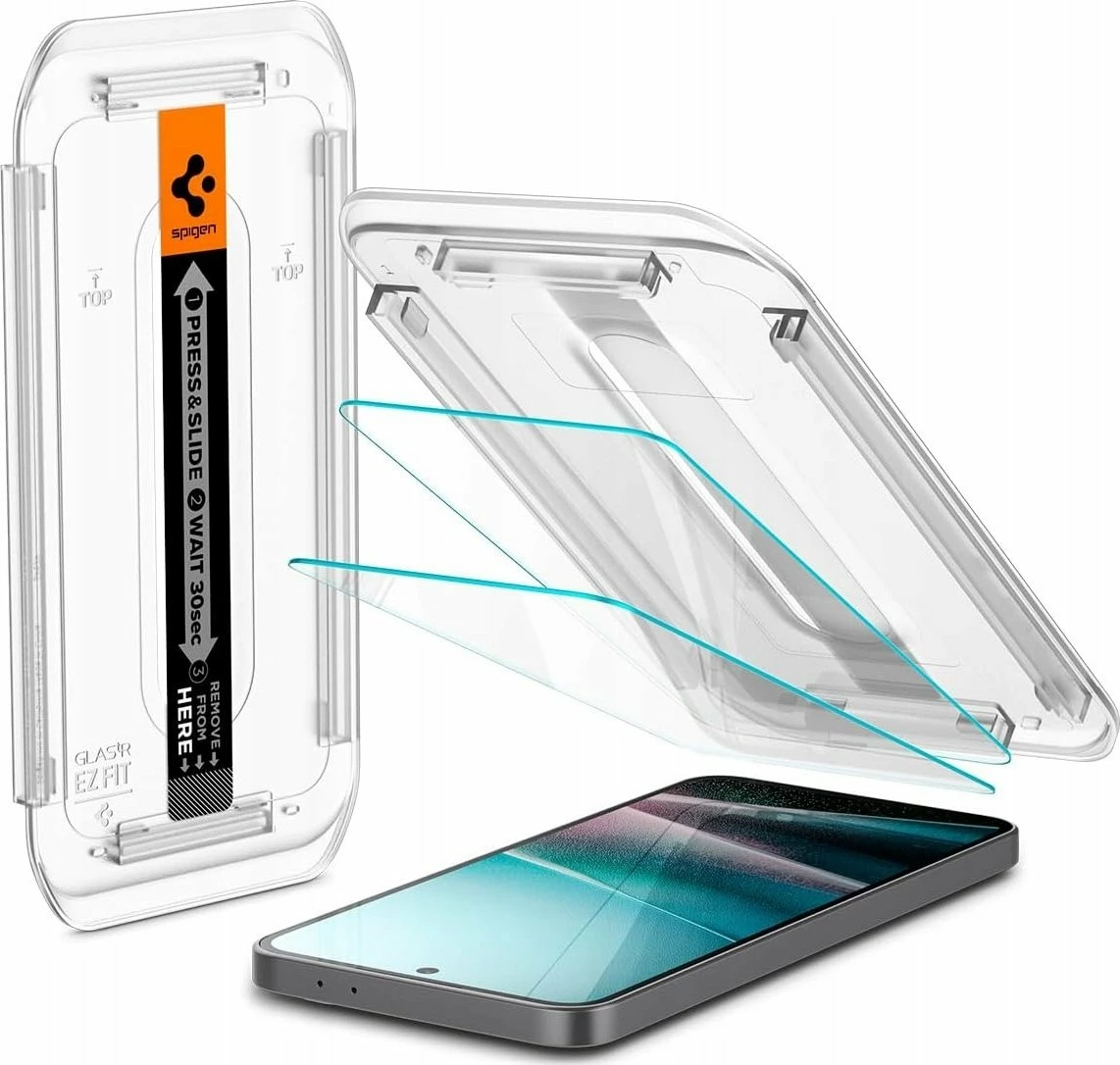Xham i kalitur Spigen Glas.TR EZ Fit për Galaxy A36 5G, transparent, 2 copë