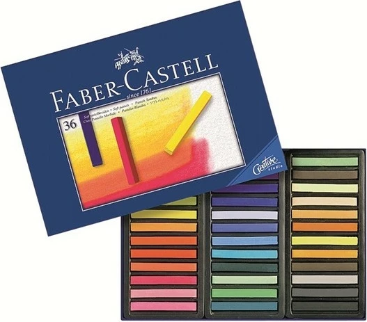 Set pastelë të butë Faber-Castell STUDIO QUALITY 128336, 36 ngjyra, multikolor