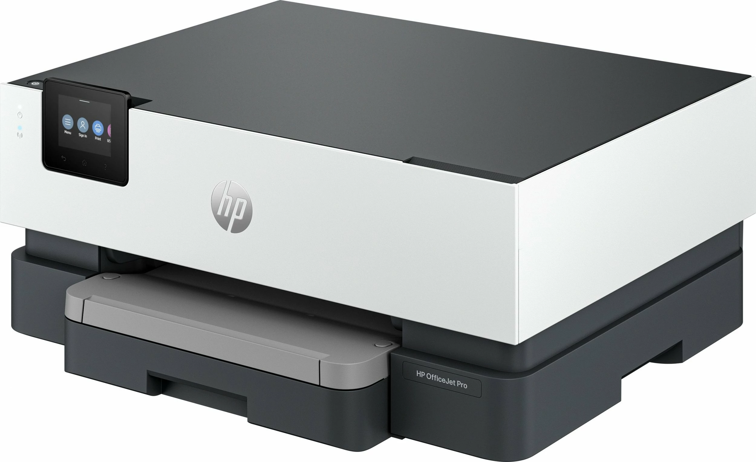 Printer inkjet HP OfficeJet Pro 9110b (5A0S3B) A4, Wi‑Fi, Duplex, 250 fletë, 4 kartrixhe, Ethernet/USB, ekran me prekje, Bardhë/Gri
