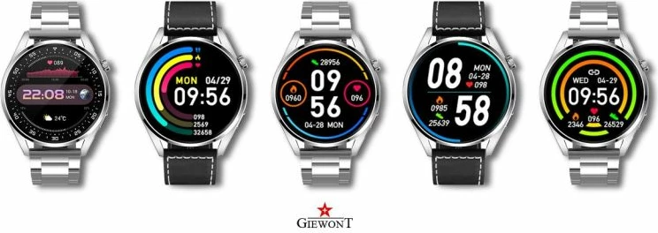Smartwatch Giewont për meshkuj, argjendi
