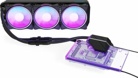 Sistem ftohje me ujë AIO për GPU Alphacool Eiswolf 2 360mm për RTX 4090 Founders Edition me backplate, e zezë