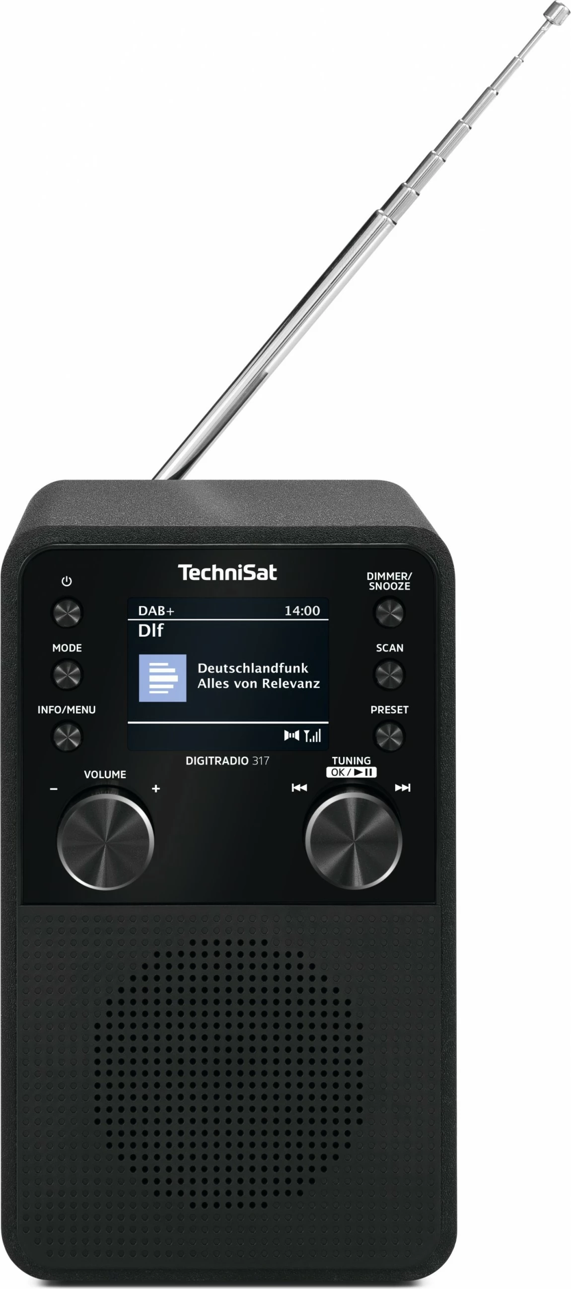 Radio portabile TechniSat DigitRadio 317, DAB+, Bluetooth, e zezë