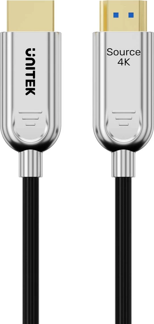 Kabel HDMI optik Unitek 2.0 AOC 4K 60Hz 40m silver-black