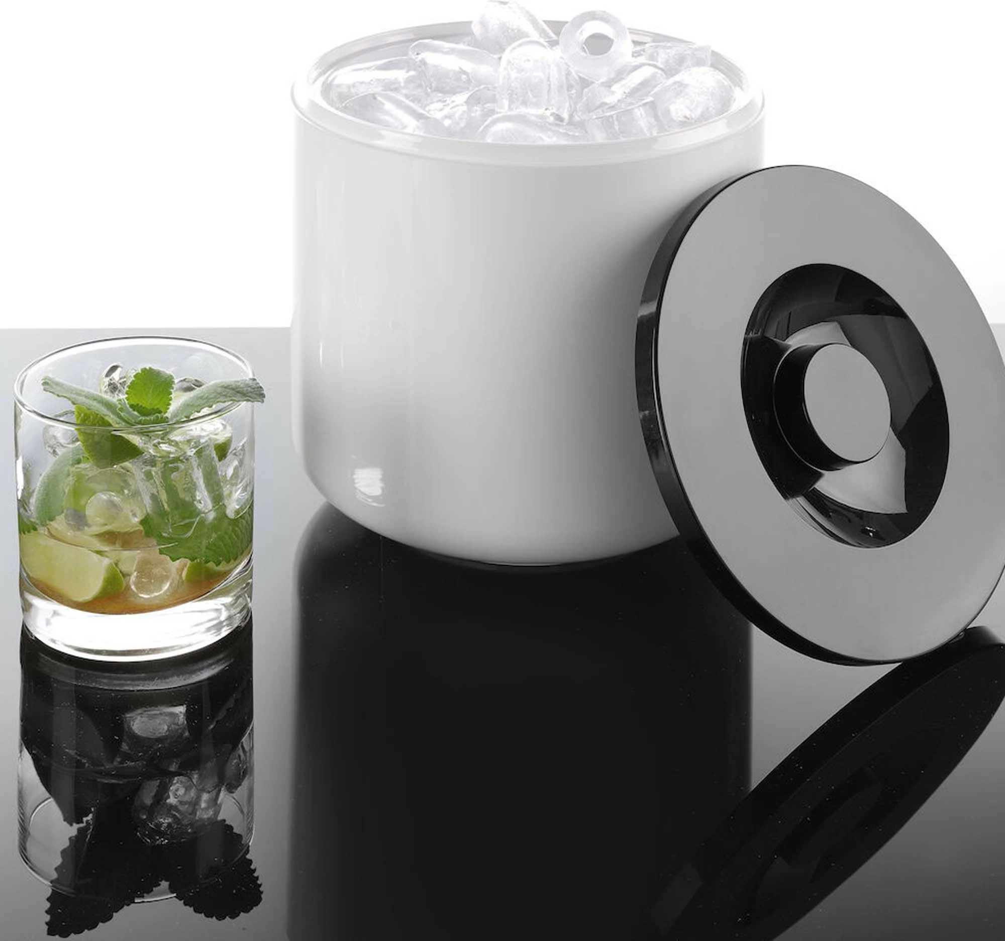 Kovë akulli Bar Up, 5 L, mure të dyfishta, Ø190 x 200 mm, Opal®, e bardhë