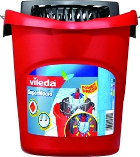 Kovë pastrimi Vileda SuperMocio me shtrydhës, e kuqe